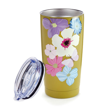 Lidded Stainless Steel Tumbler